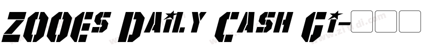 ZOOEs Daily Cash Gi字体转换